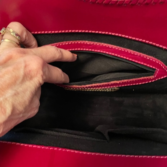 Origenes by David Luna Handbag-Tooled Red
Leather with Darker tooled accents. - Picture 9 of 10